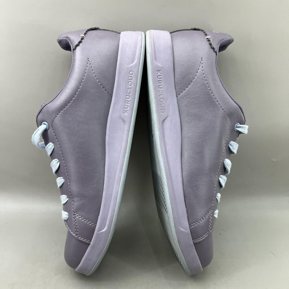 KURU Roam Classic Court Shoes Women Size 10.5 Purple Leather Comfort Sneakers - Picture 6 of 8